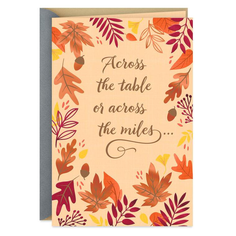 hallmark We're Always Together at Heart Thanksgiving Card