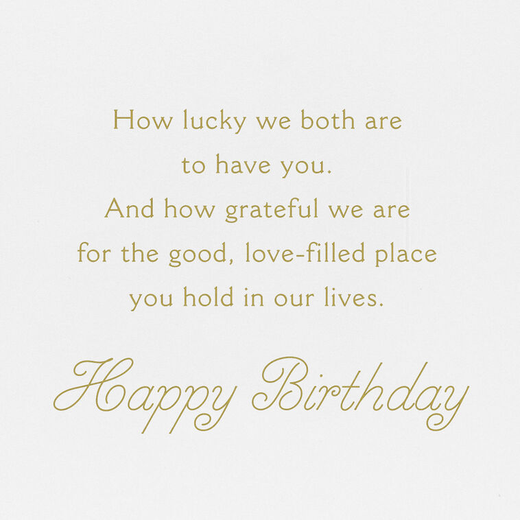 Hallmark We're Lucky To Have You Birthday Card For Mom From Both