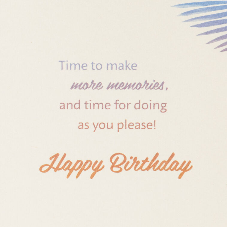 Hallmark Welcome To 65 Tropical Sunset 65th Birthday Card