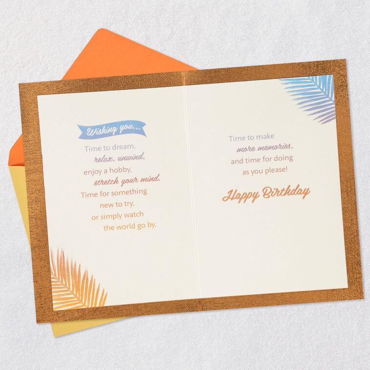 Hallmark Welcome To 65 Tropical Sunset 65th Birthday Card