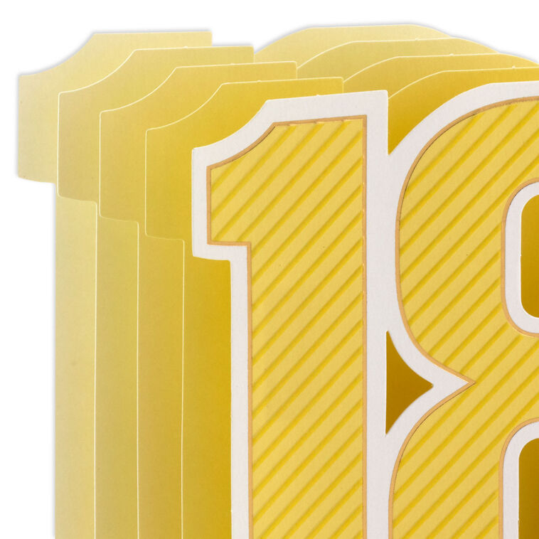 Hallmark Welcome To Amazing 3D Pop-Up 18th Birthday Card