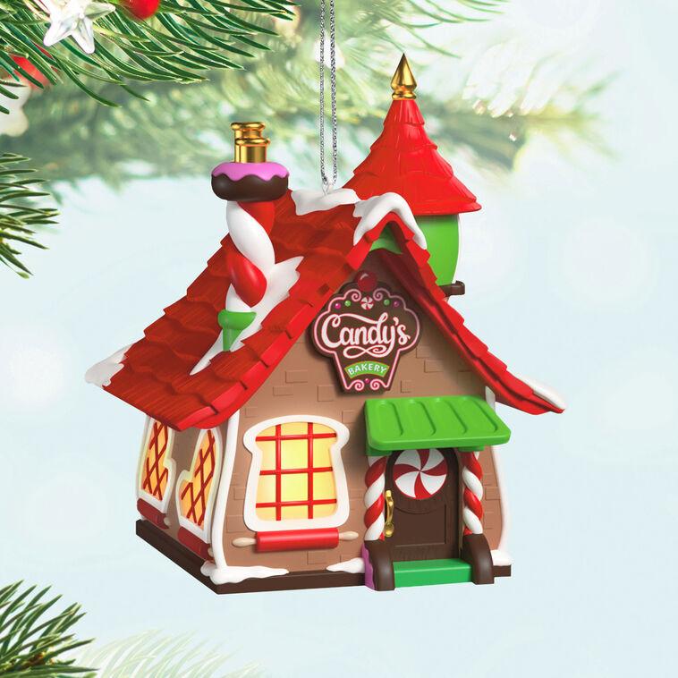 Hallmark Welcome To Elfville Candy's Bakery Ornaments Set Of 2