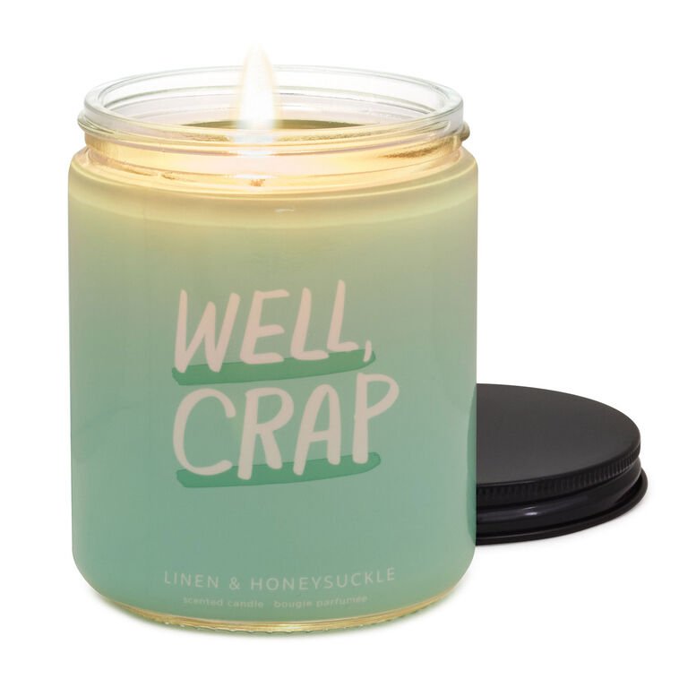 Hallmark Well Crap Linen And Honeysuckle Scented Jar Candle 7 Oz