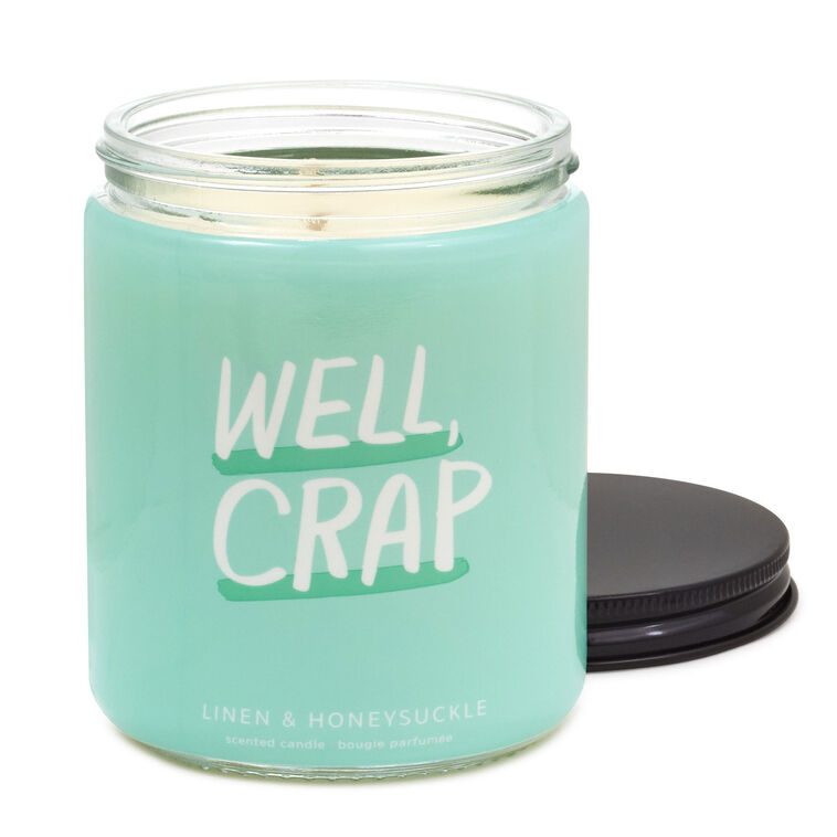 Hallmark Well Crap Linen And Honeysuckle Scented Jar Candle 7 Oz