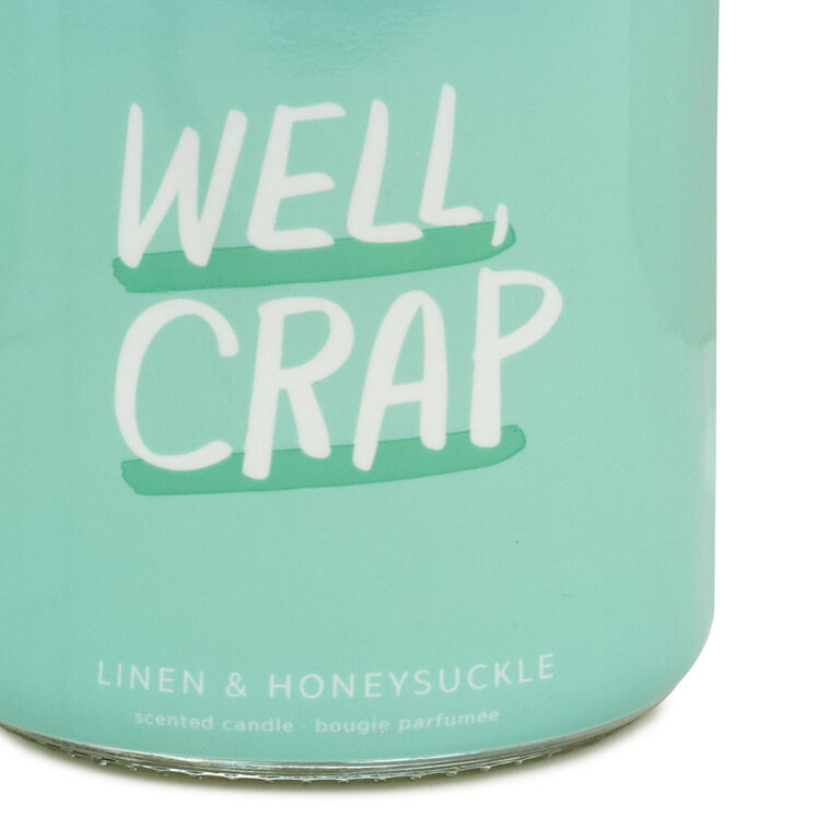 Hallmark Well Crap Linen And Honeysuckle Scented Jar Candle 7 Oz