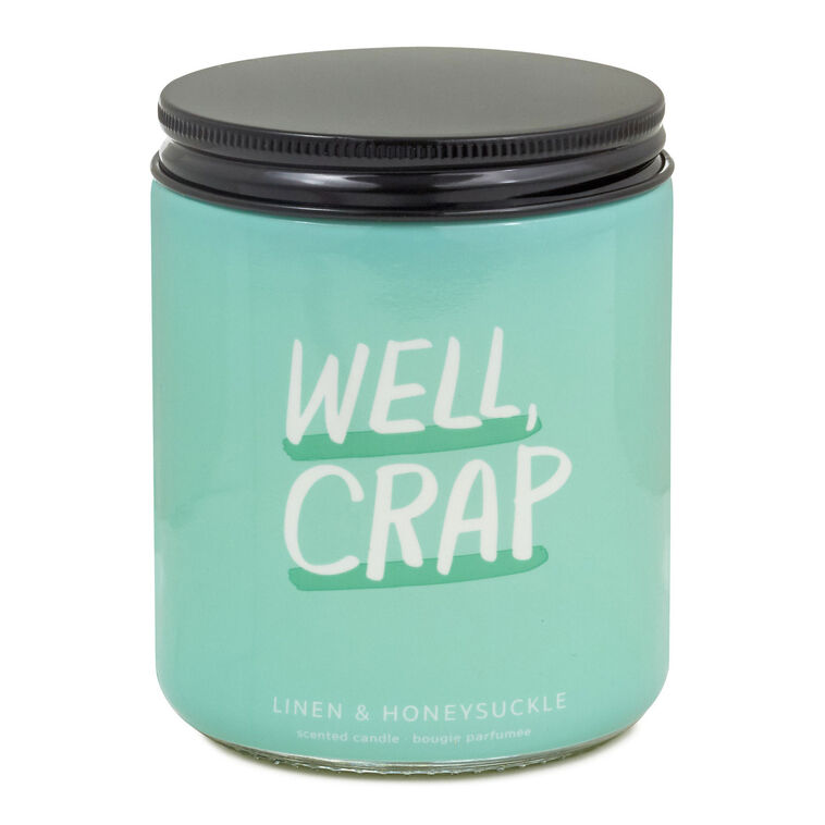 hallmark Well Crap Linen and Honeysuckle Scented Jar Candle 7 oz