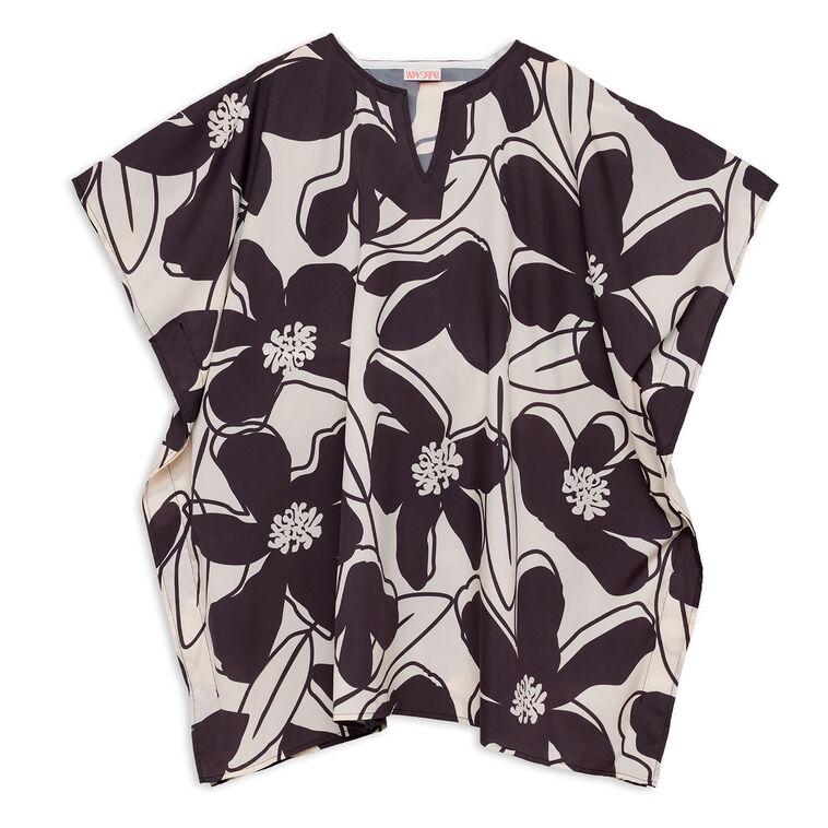 hallmark WerkShoppe Black Daisy Halftan Cover-Up Dress