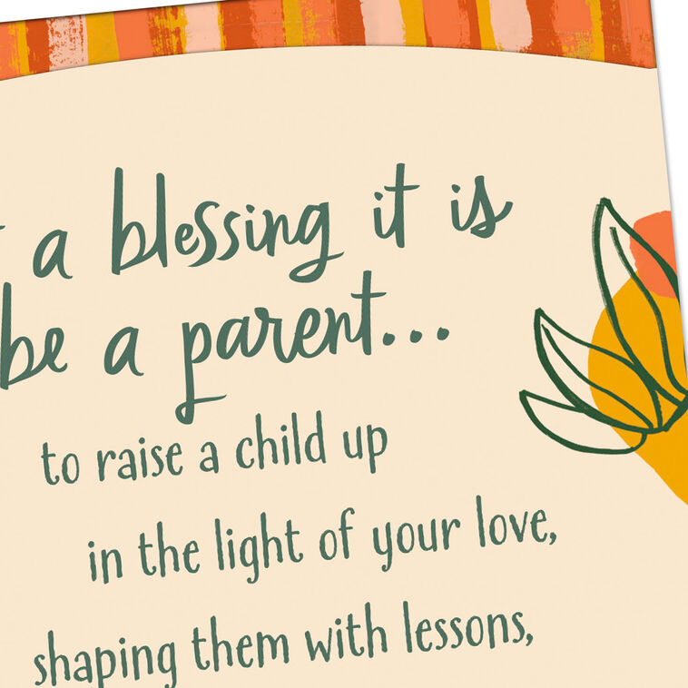 Hallmark What A Blessing To Raise A Child New Baby Card For Parents