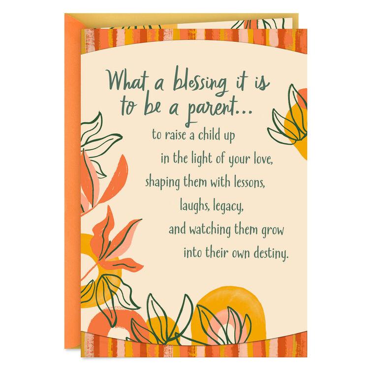 hallmark What a Blessing to Raise a Child New Baby Card for Parents