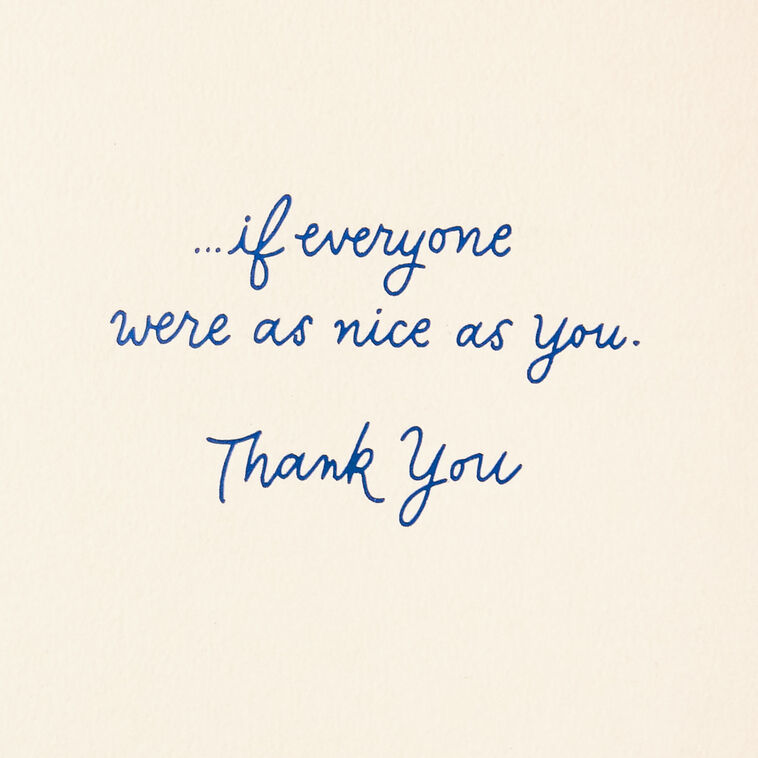 Hallmark What A Wonderful World This Would Be Thank-You Card
