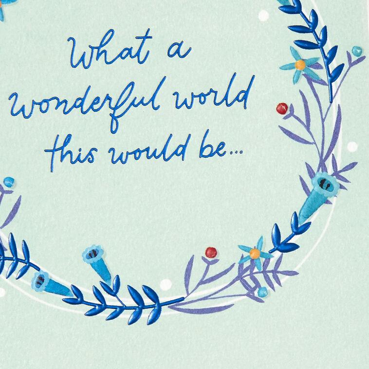 Hallmark What A Wonderful World This Would Be Thank-You Card