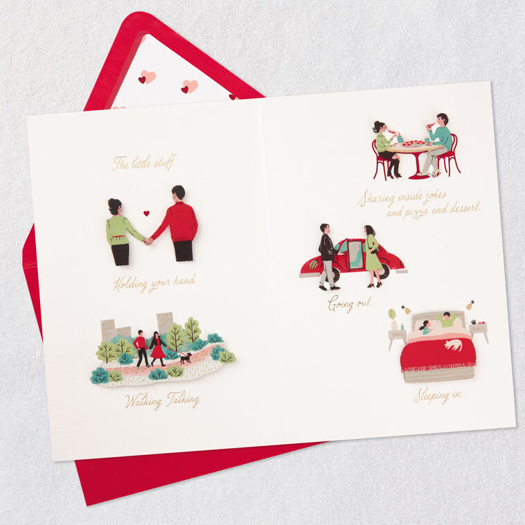 Hallmark What I Love About Our Life Romantic Anniversary Card