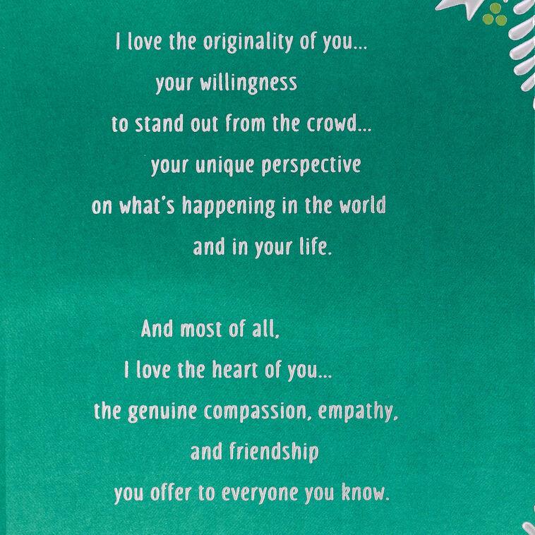 Hallmark What I Love About You Christmas Card For Daughter