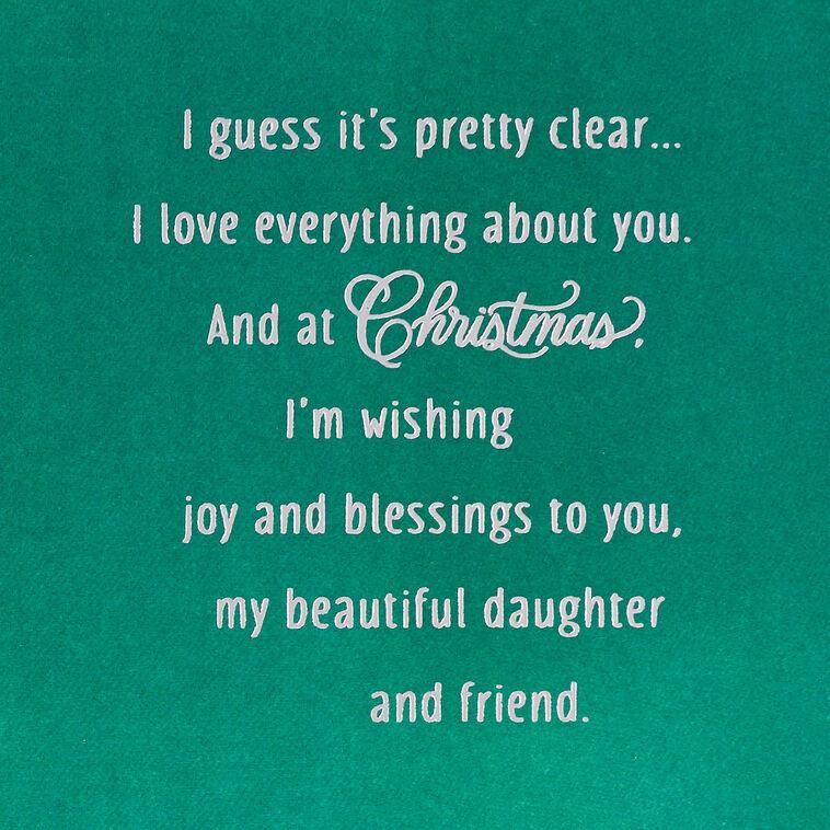 Hallmark What I Love About You Christmas Card For Daughter