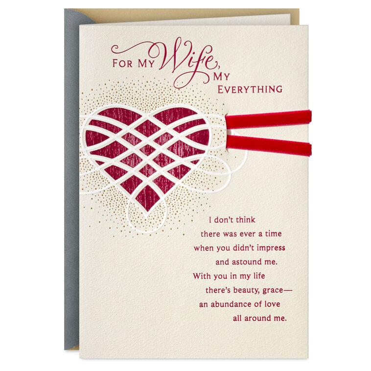 hallmark What We Share Is Real Romantic Anniversary Card for Wife