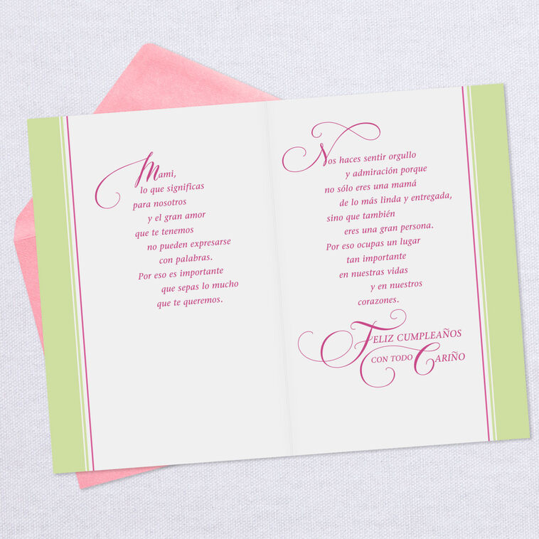 Hallmark What You Mean To Us Spanish-Language Birthday Card For Mom