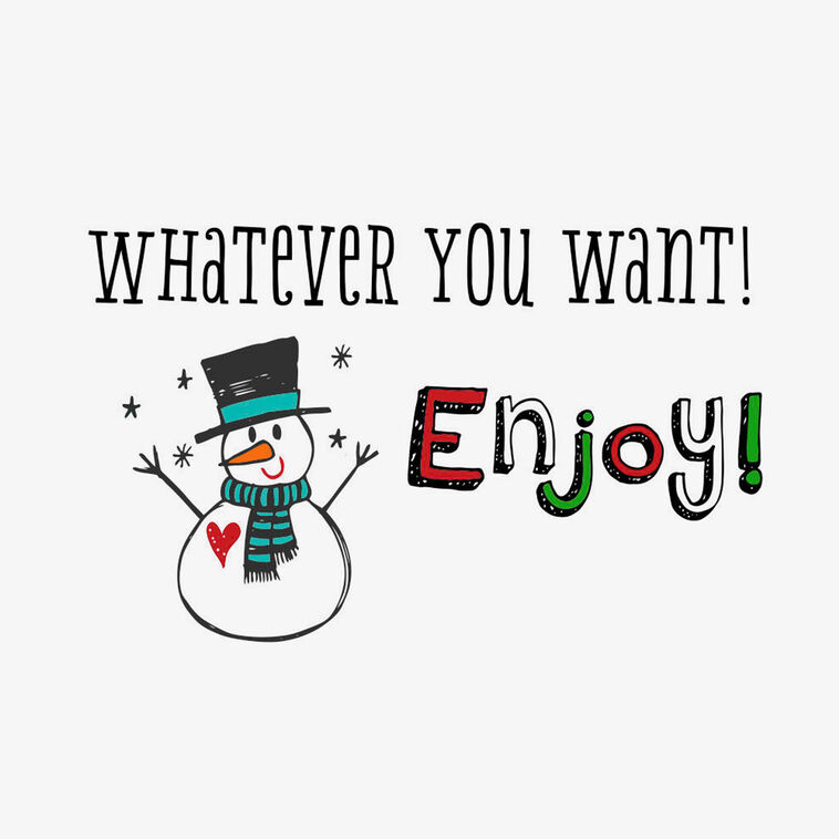 Hallmark Whatever You Want Money Holder Christmas Card