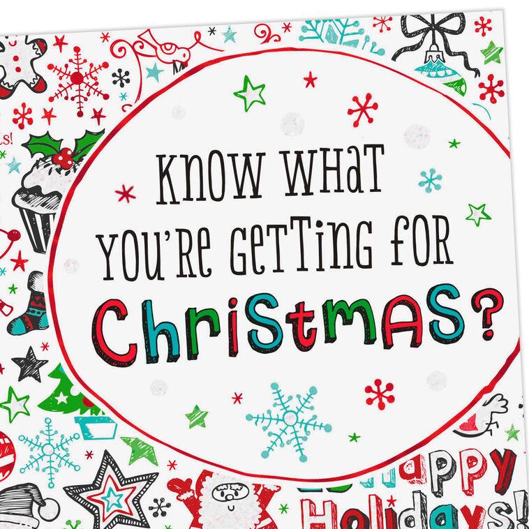 Hallmark Whatever You Want Money Holder Christmas Card