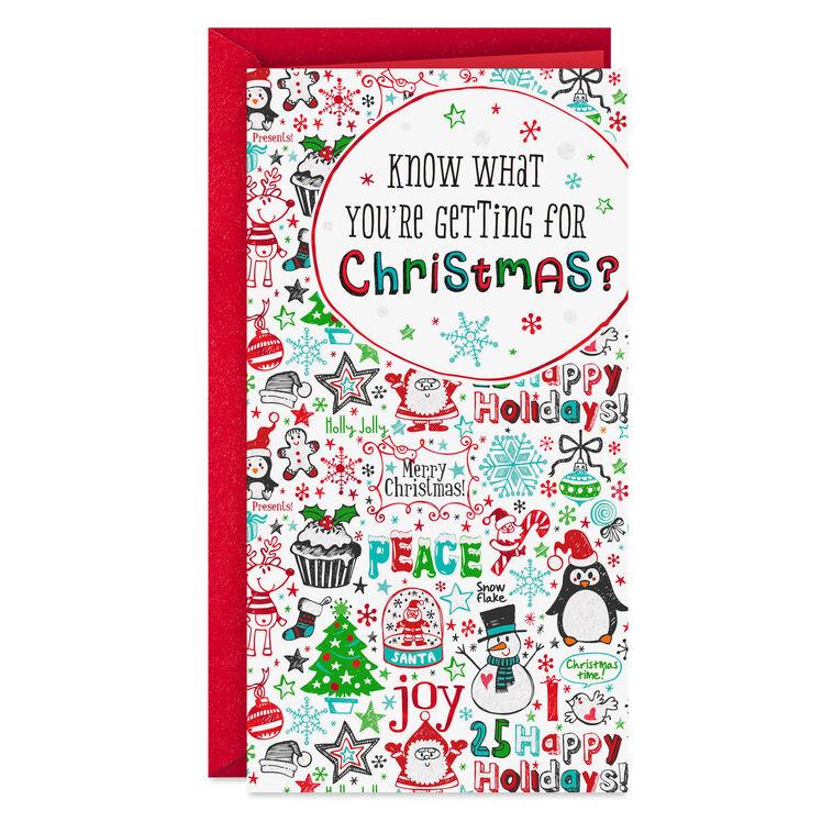 hallmark Whatever You Want Money Holder Christmas Card