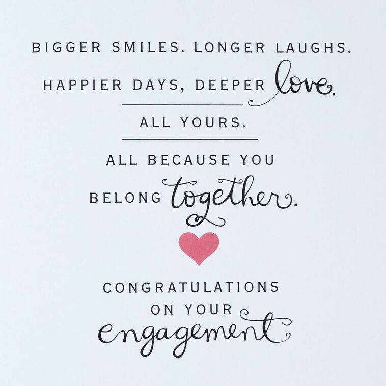 Hallmark When It's Right Engagement Congratulations Card
