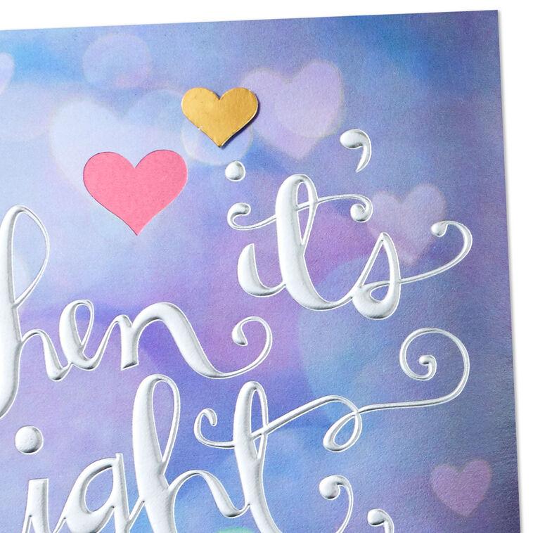 Hallmark When It's Right Engagement Congratulations Card