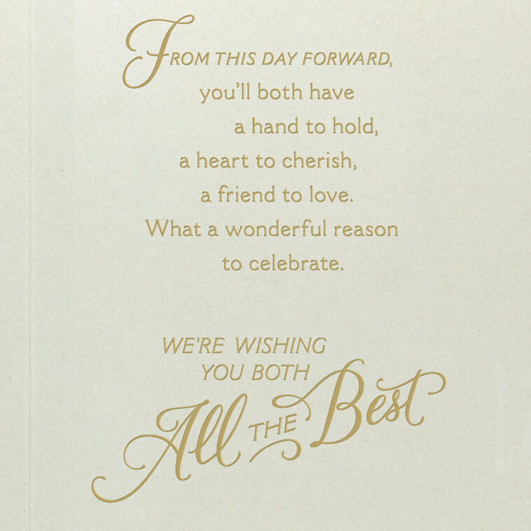 Hallmark When Two Hearts Love As One Wedding Card From Us