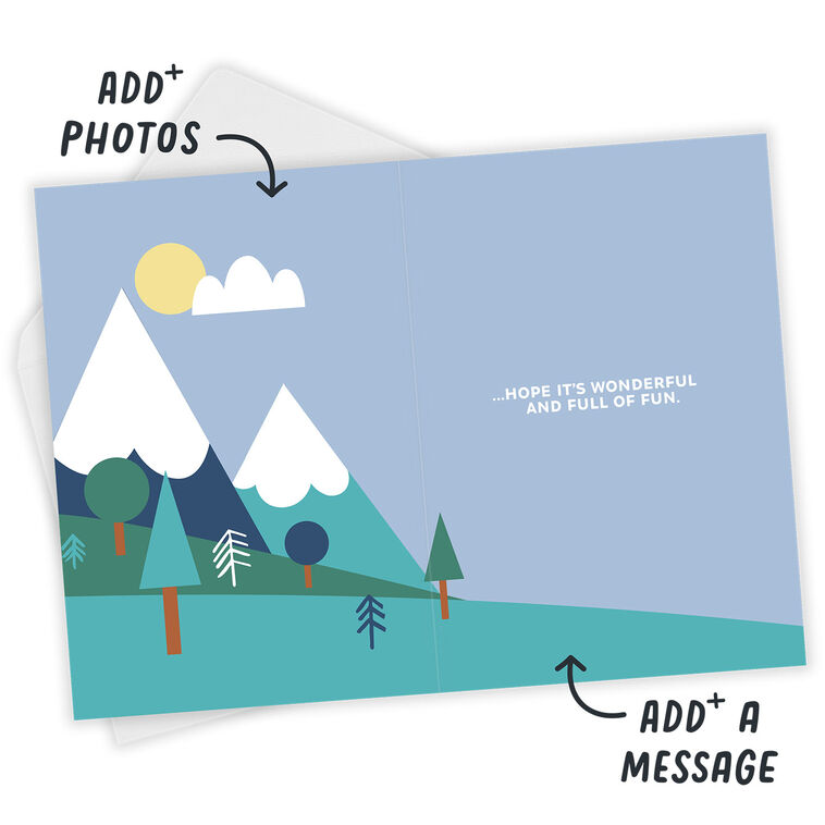 Hallmark Wherever The Year Takes You Custom Birthday Card