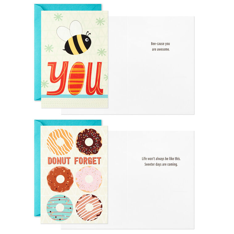 Hallmark Whimsical Assorted Kids' Encouragement Cards With Stickers Pack Of 12