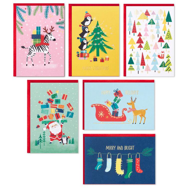 Hallmark Whimsical Assortment Boxed Christmas Cards Pack Of 24