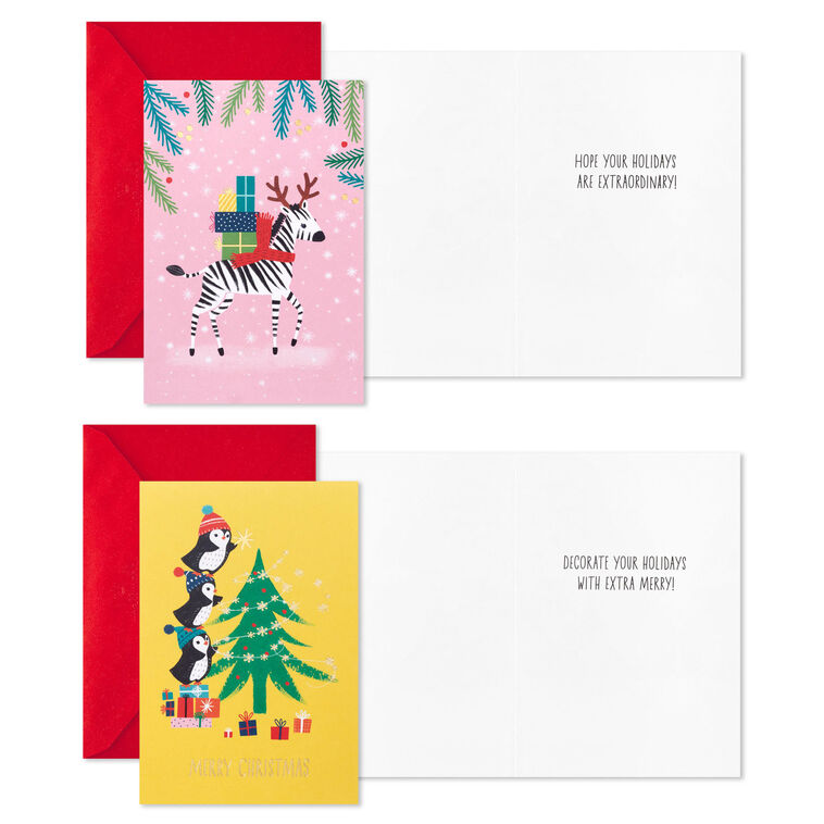 Hallmark Whimsical Assortment Boxed Christmas Cards Pack Of 24