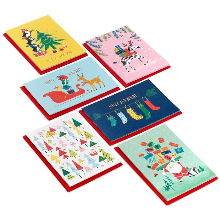 hallmark Whimsical Assortment Boxed Christmas Cards Pack of 24