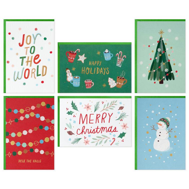 Hallmark Whimsical Holidays Assorted Boxed Christmas Cards Pack Of 72