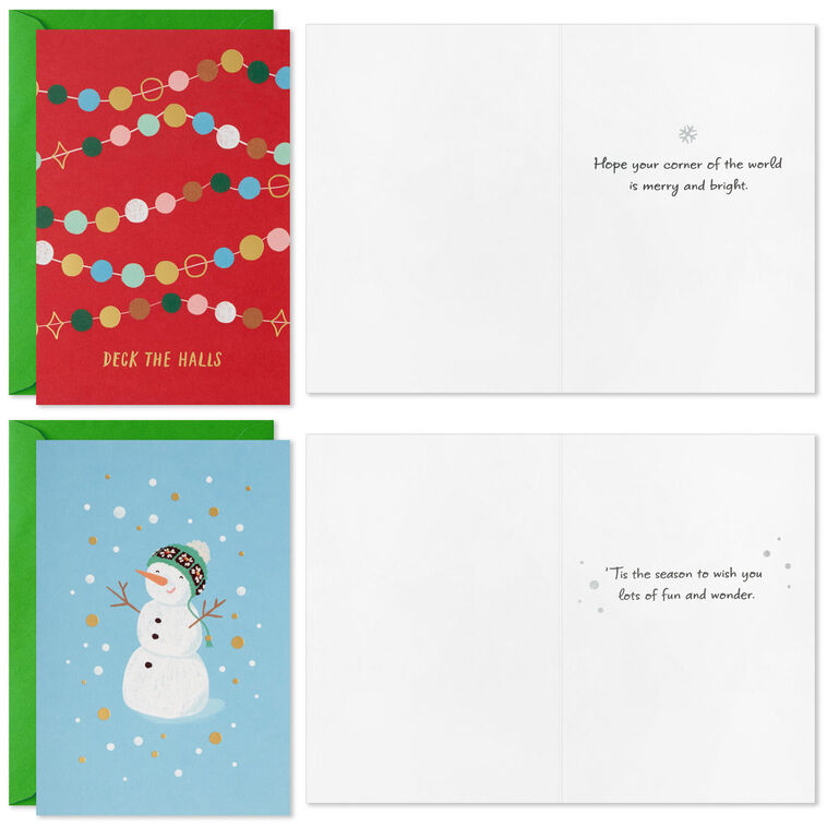 Hallmark Whimsical Holidays Assorted Boxed Christmas Cards Pack Of 72