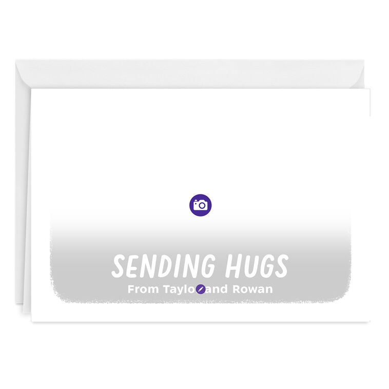 Hallmark White Frame Horizontal Custom Thinking Of You Card