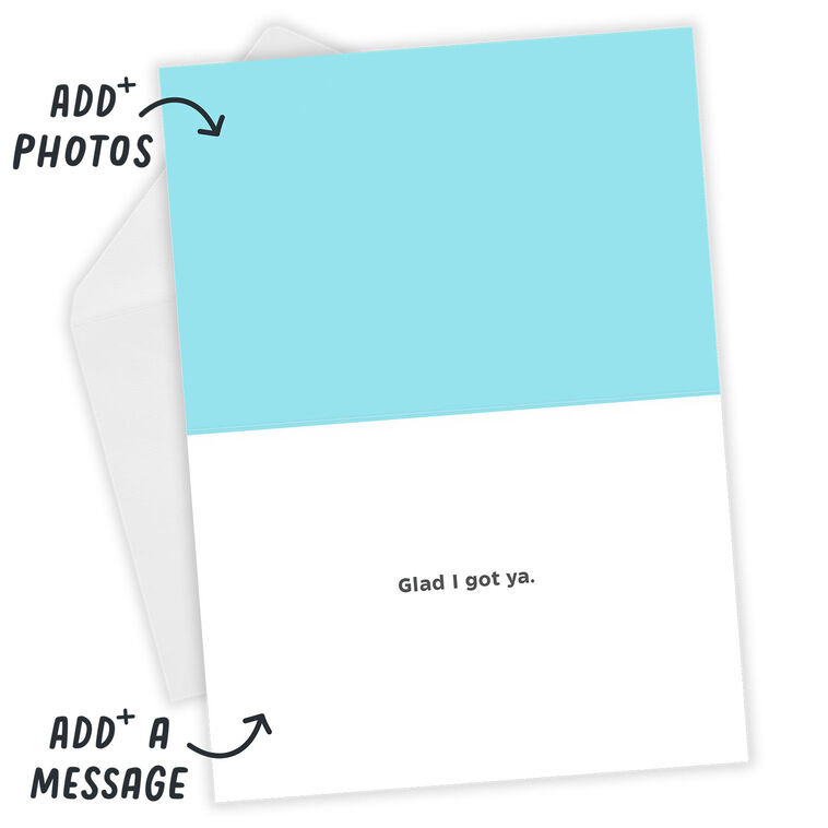 Hallmark White Frame Love Ya Horizontal Custom Love Card