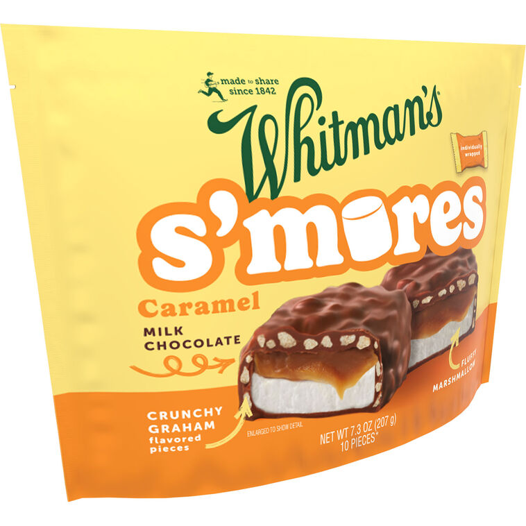 Hallmark Whitman's Milk Chocolate Caramel S'mores Candies 10 Pieces