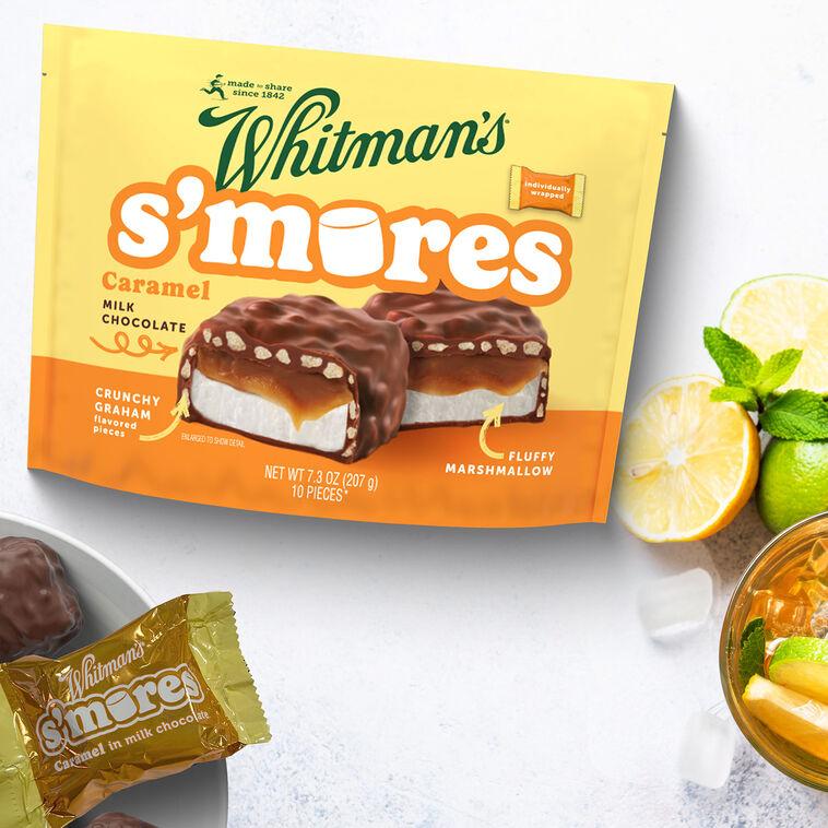 Hallmark Whitman's Milk Chocolate Caramel S'mores Candies 10 Pieces