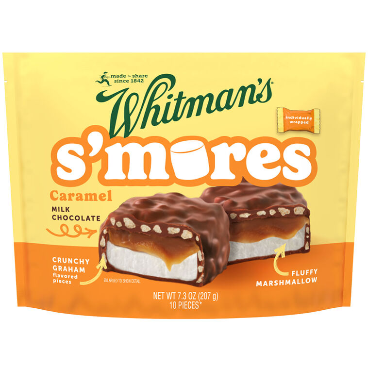 hallmark Whitman's Milk Chocolate Caramel S'mores Candies 10 Pieces