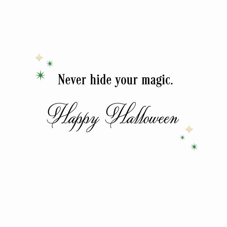 Hallmark Wicked Never Hide Your Magic Halloween Card