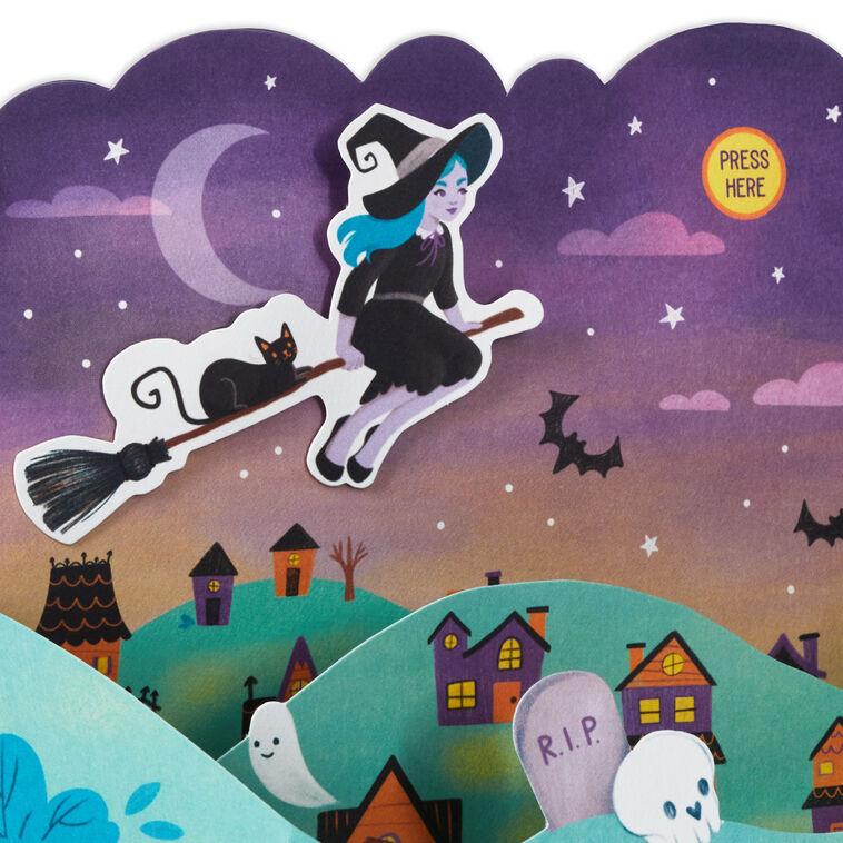 Hallmark Wicked Wishes Musical 3D Pop-Up Halloween Card With Motion