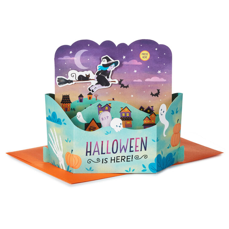 hallmark Wicked Wishes Musical 3D Pop-Up Halloween Card With Motion