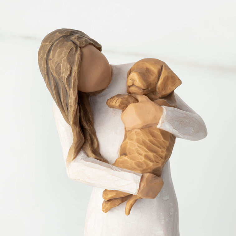 Hallmark Willow Tree Adorable You Golden Dog Figurine 7.5"