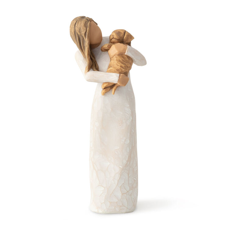 hallmark Willow Tree Adorable You Golden Dog Figurine 7.5"