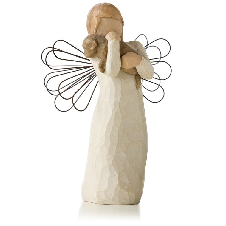 hallmark Willow Tree Angel of Friendship Animal Lover Figurine