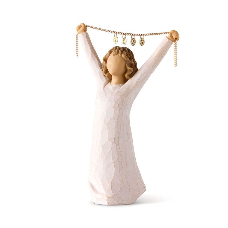 hallmark Willow Tree Courage 2025 Girl With Chain of Charms Figurine