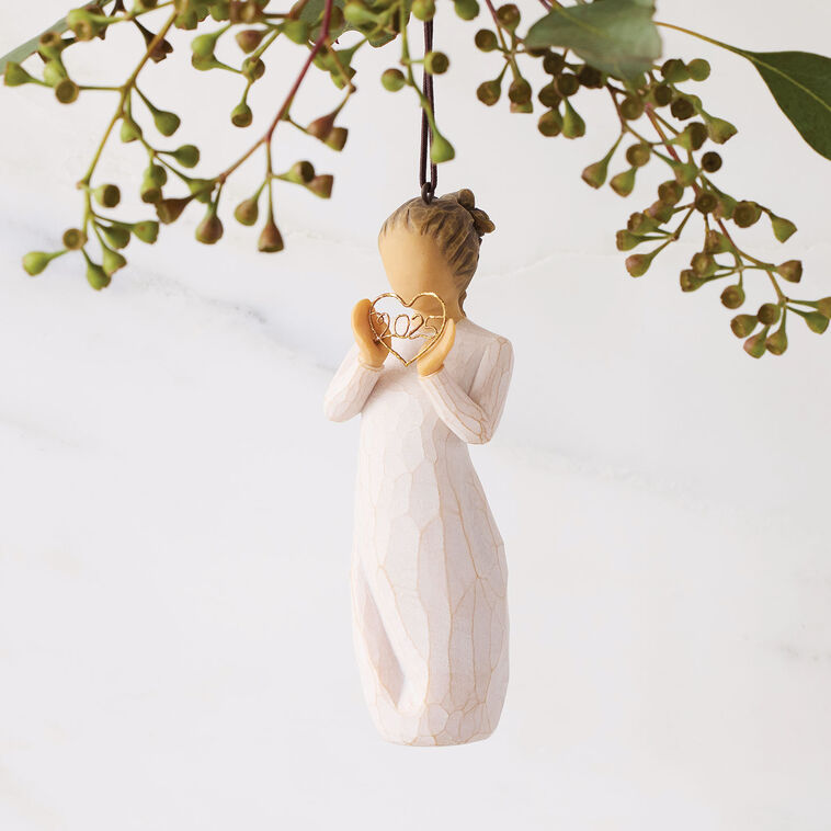 Hallmark Willow Tree Courage 2025 Girl With Heart Ornament