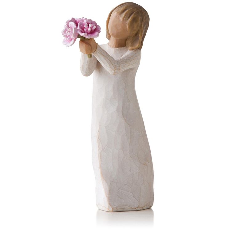 hallmark Willow Tree® Pink Peonies Thank You Flowers Figurine