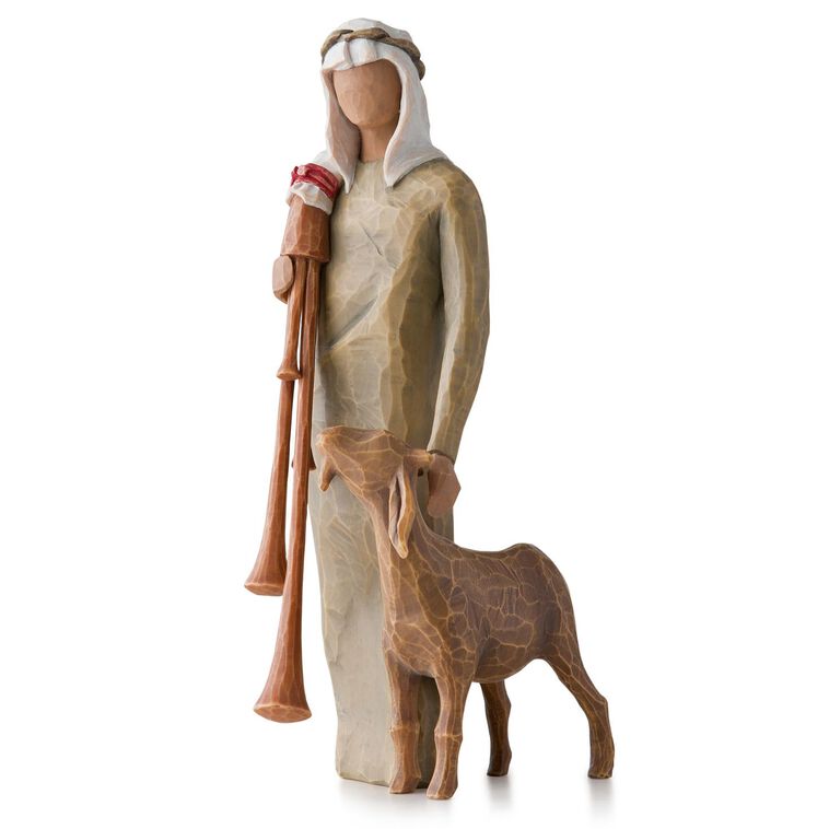 hallmark Willow Tree® Zampognaro Shepherd with Bagpipe Nativity Figurine