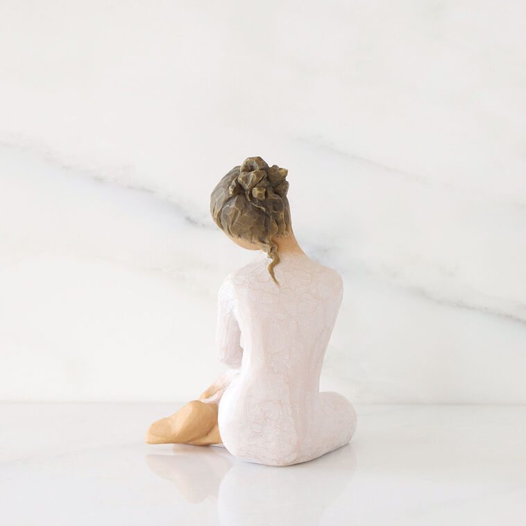 Hallmark Willow Tree Serenity Sitting Girl Figurine 3.5"