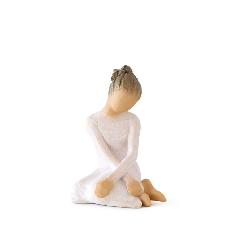 hallmark Willow Tree Serenity Sitting Girl Figurine 3.5"